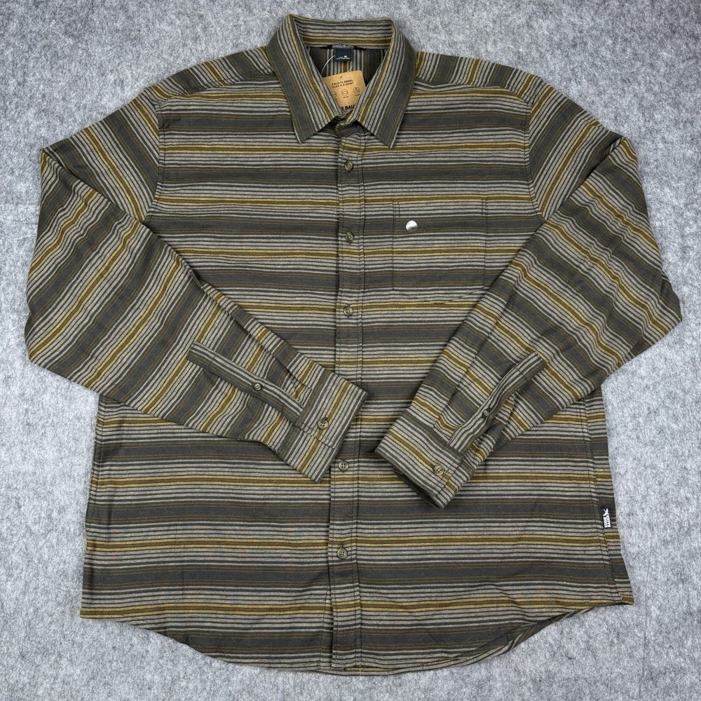 Eddie Bauer NWT Field Flannel Button Front Shirt Mens XL Stretch $55 MSRP